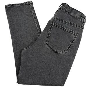Madewell The Curvy Perfect Vintage Jean 27 High Rise Black Denim Straight Leg
